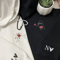 Custom Embroidered Take My Love Matching Hoodies for Couples