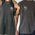 Custom Embroidered The Moon and Back Roman Numeral Matching T-shirts for Couples
