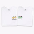 Custom Embroidered To Infinity And Beyond Roman Numeral Matching T-shirts for Couples