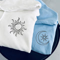 Custom Embroidered Two in One Matching Hoodies for Couples