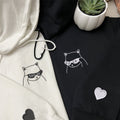 Custom Embroidered What Are We Eating Today Matching Hoodies for Couples