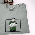 First Fathers Day Gift Idea with Custom Embroidered Comfort ColorÂ® T-Shirt