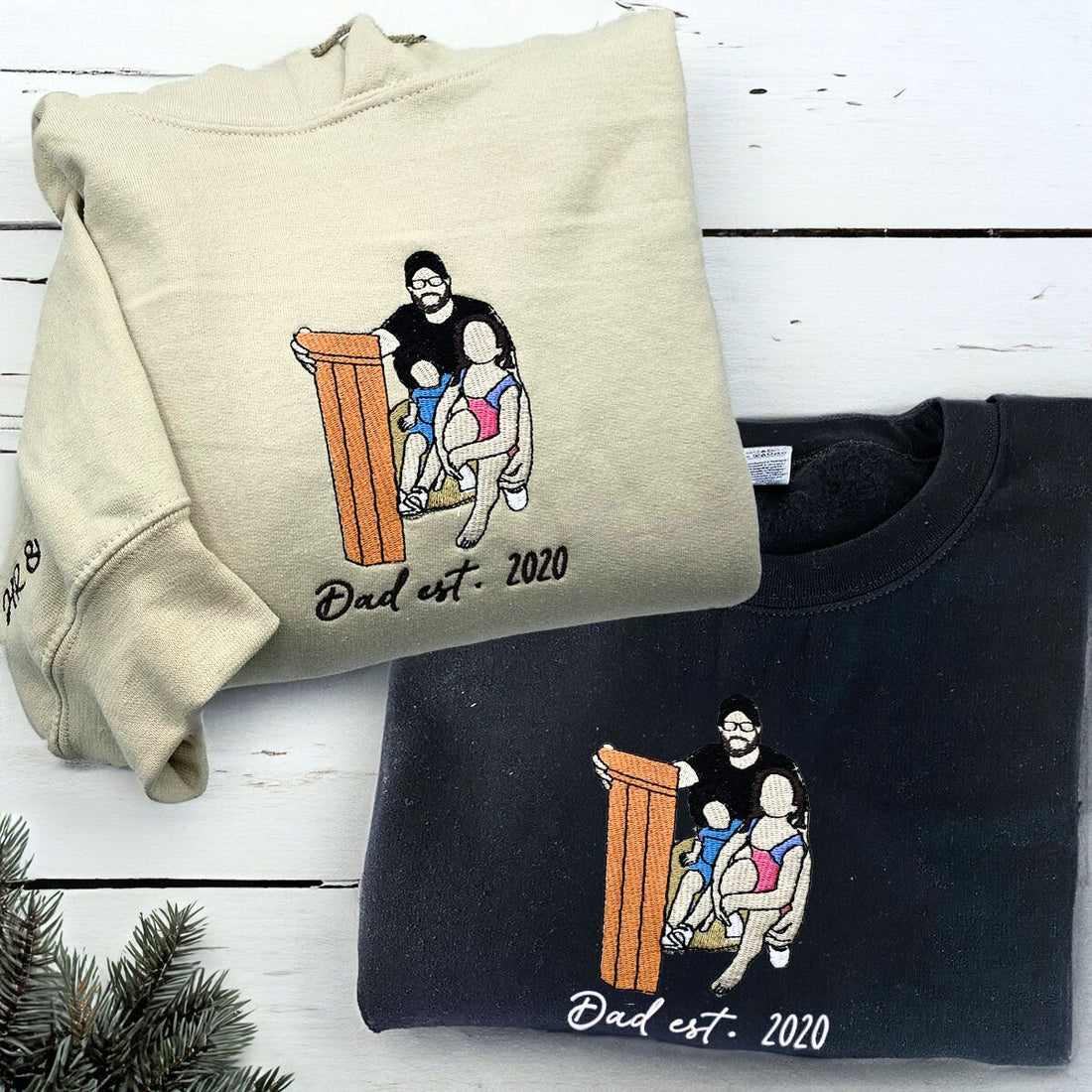 Dadâ€™s Embroidered Collection: 2 Crewnecks & 2 Hoodies Multi-Pack