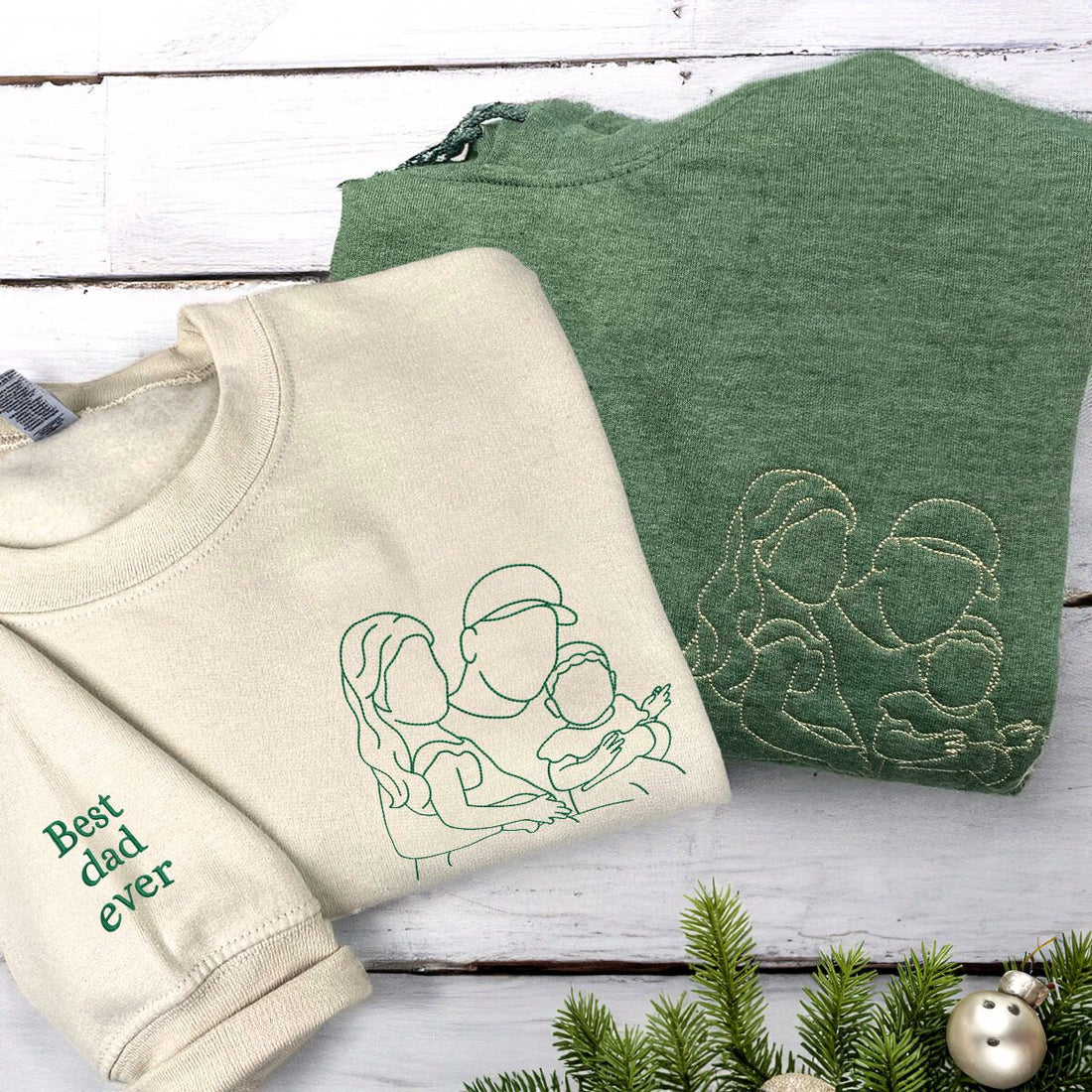 Dadâ€™s Embroidered Collection: 2 Crewnecks & 2 Hoodies Multi-Pack