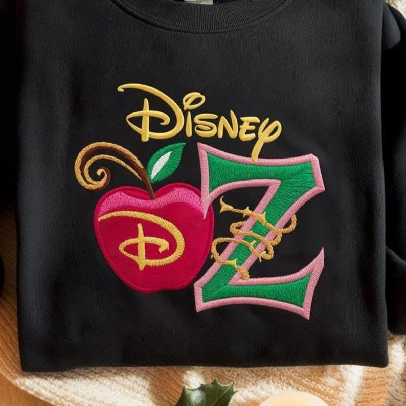 Descendants Zombies World Tour Embroidered Sweatshirt, Disney The Rise Of Red Group Shirt, Descendants Concert, Summer Music Festival 2025