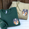 Dog Lover Twin Pack: Embroidered Crewneck Sweatshirt & Hoodie