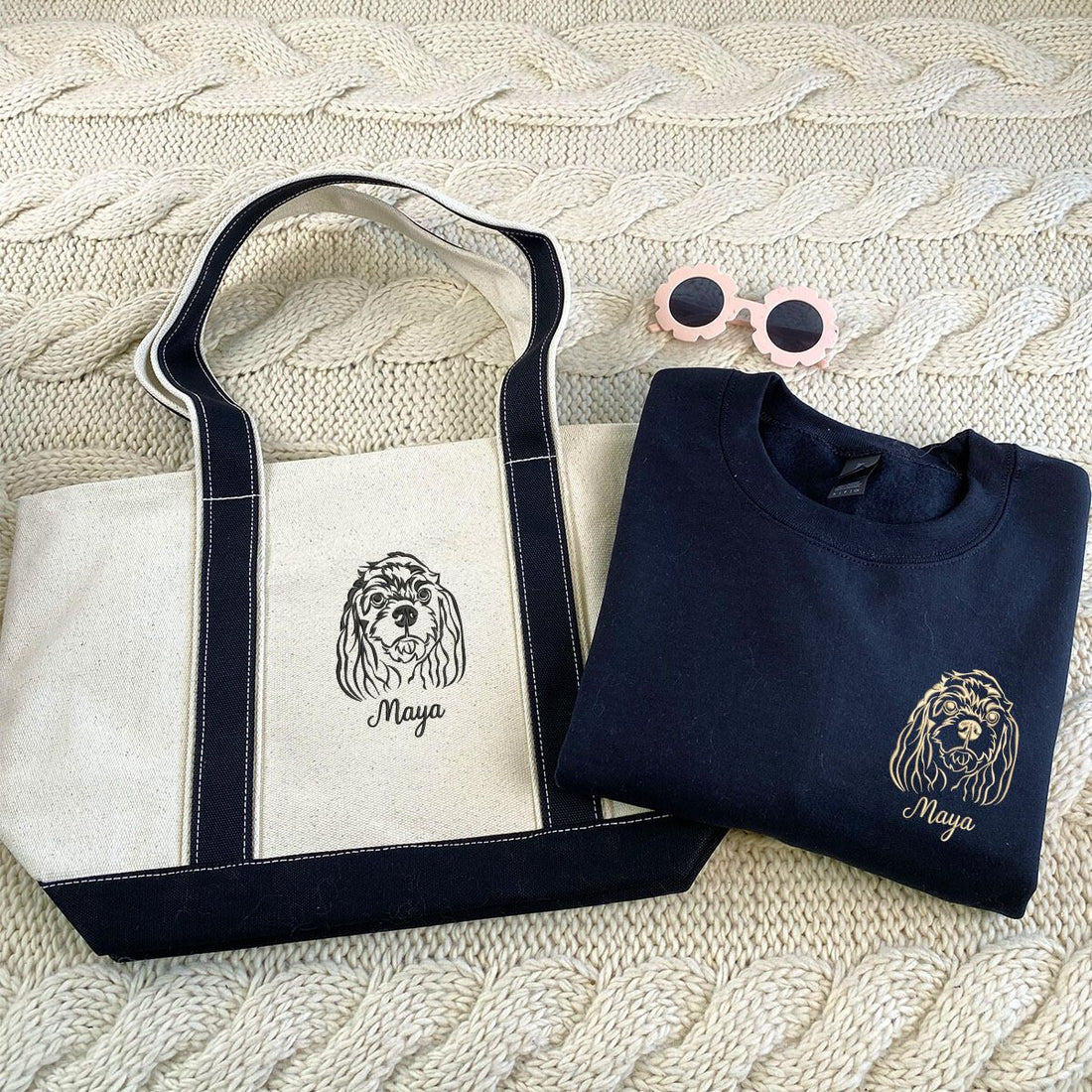 Dog Loverâ€™s Favorite: Sweatshirt & Tote Bag Combo