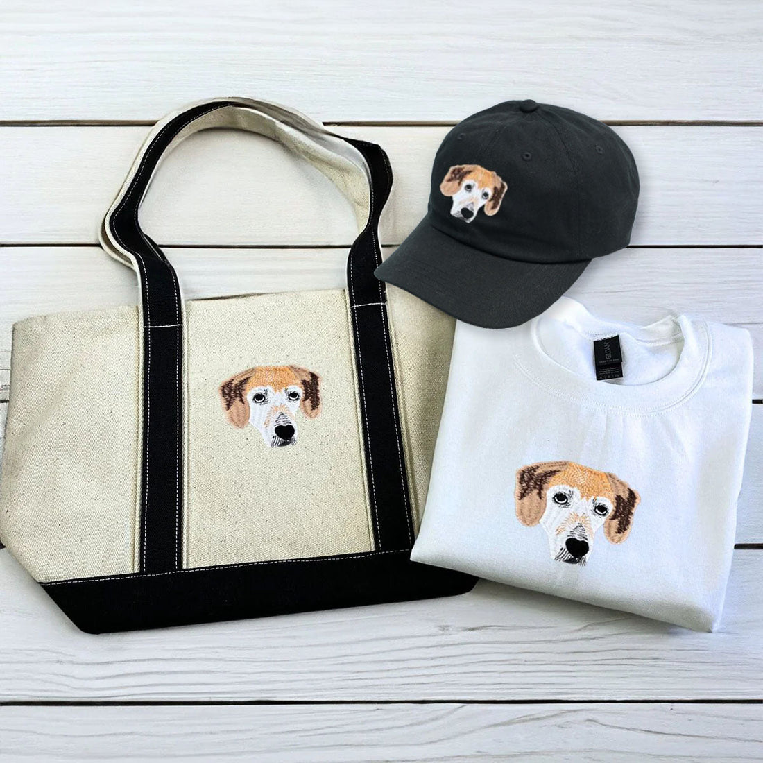 Dog Loverâ€™s Dream Set: Sweatshirt, Hat & Tote Bag Trio