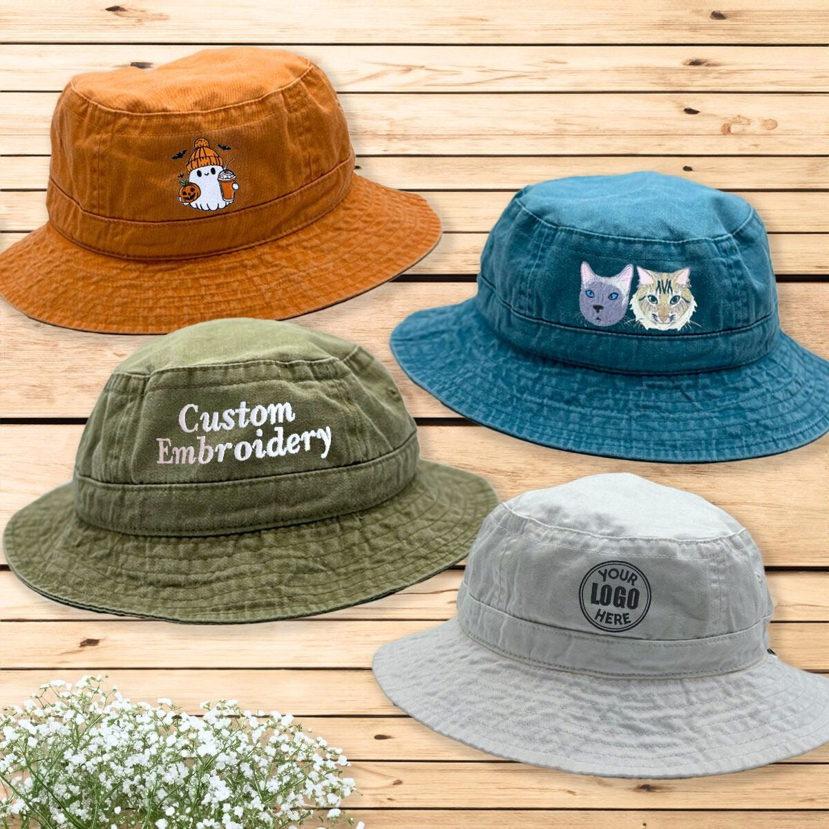 Custom Bucket Hat - Embroidered Girls Hat for Trip