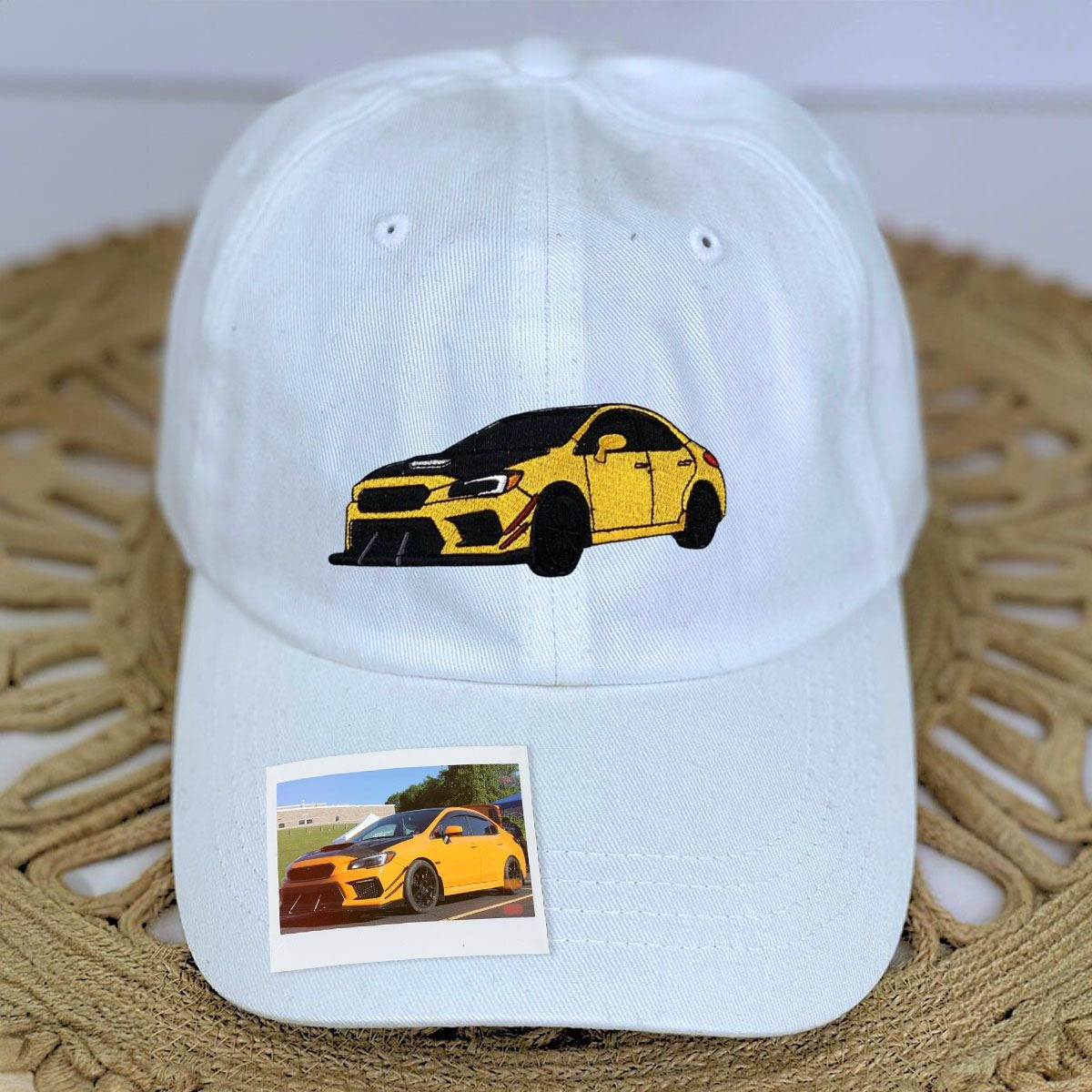 Custom Embroidered Car Hat with Same Design