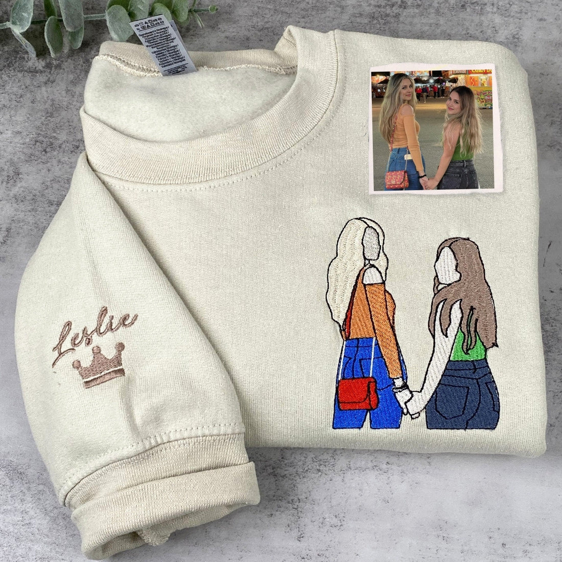 Personalized Best Friend Gift with Photo Sweatshirt or Hoodie