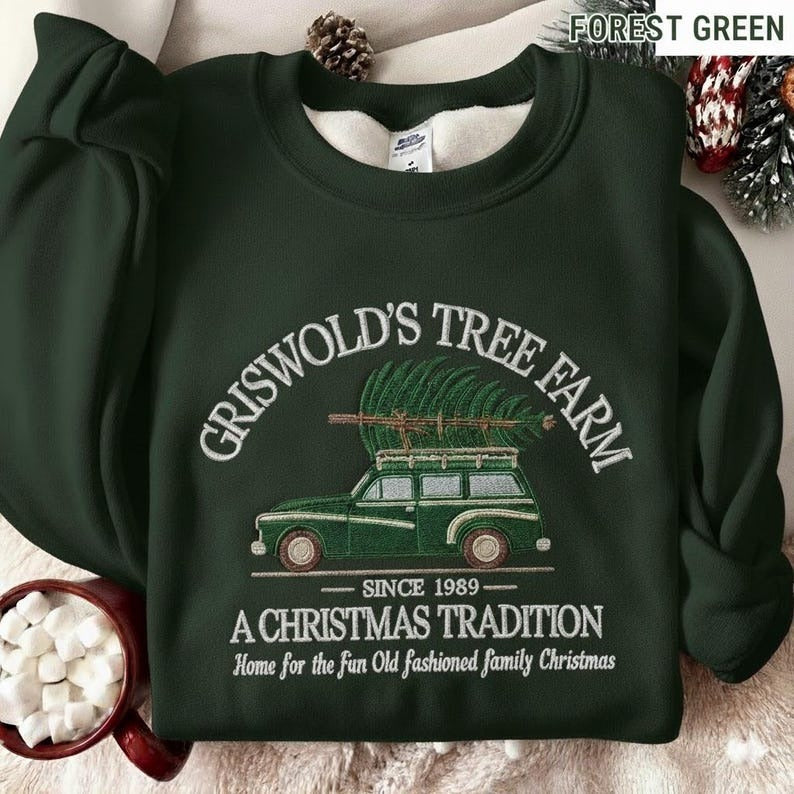 Grisworld Embroidered Sweatshirt, Grisworld Christmas Tree Shirt, Christmas Movie Sweater, Family Christmas Shirt, Christmas Vacation Shirt