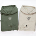 Heart Web Custom Embroidered Matching Hoodies For Couples