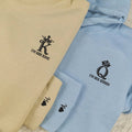 His King x Her King Custom Embroidered Matching Hoodies For Couples
