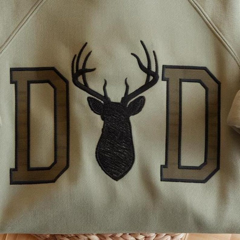 Hunting Dad Embroidered Sweatshirt, Fathers Day Shirt, Dad Shirt, Hunting Shirt, Deer Hunting Dad Sweater, Hunter Lovers, Fathers Day Shirt