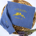 Comfort ColorÂ® Embroidered I Lift My Eyes - Psalm 121 T-Shirt or Sweatshirt