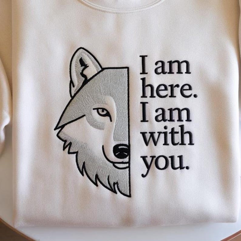 I Am With You Embroidered Sweatshirt, Fourth Wing Sweatshirt, Fenrys and Aelin, Kingdom of Ash, Throne of Glass Shirt, Fantastic Book Shirt