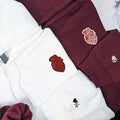 I Wish You Were Here Custom Embroidered Matching Hoodies For Couples