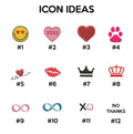 Cute Cartoon Chick Custom Roman Numeral Matching Embroidered Hoodies For Couples