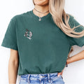 Custom Embroidered Koi Fish Yin Yang Matching T-shirts for Couples