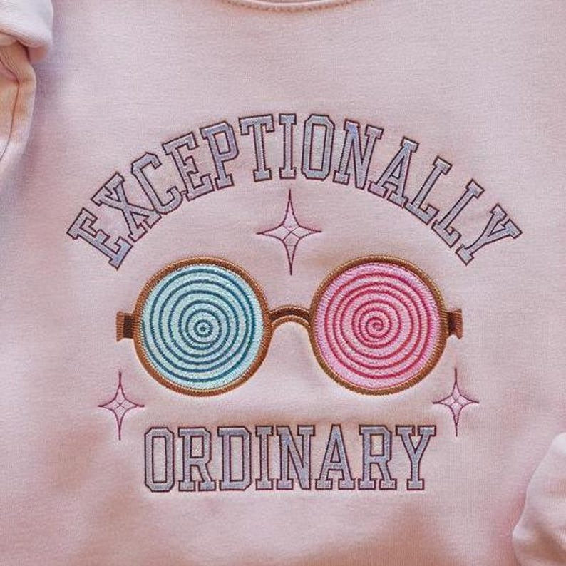 Magical Glass Embroidered Sweatshirt, Luna Bookish Sweatshirt, Dramione Regulus Embroidered Shirt, Draco Magical Shirt, Wizard School Shirt