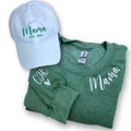 Mamaâ€™s Cozy Duo: Custom Sweatshirt & Matching Hat Set