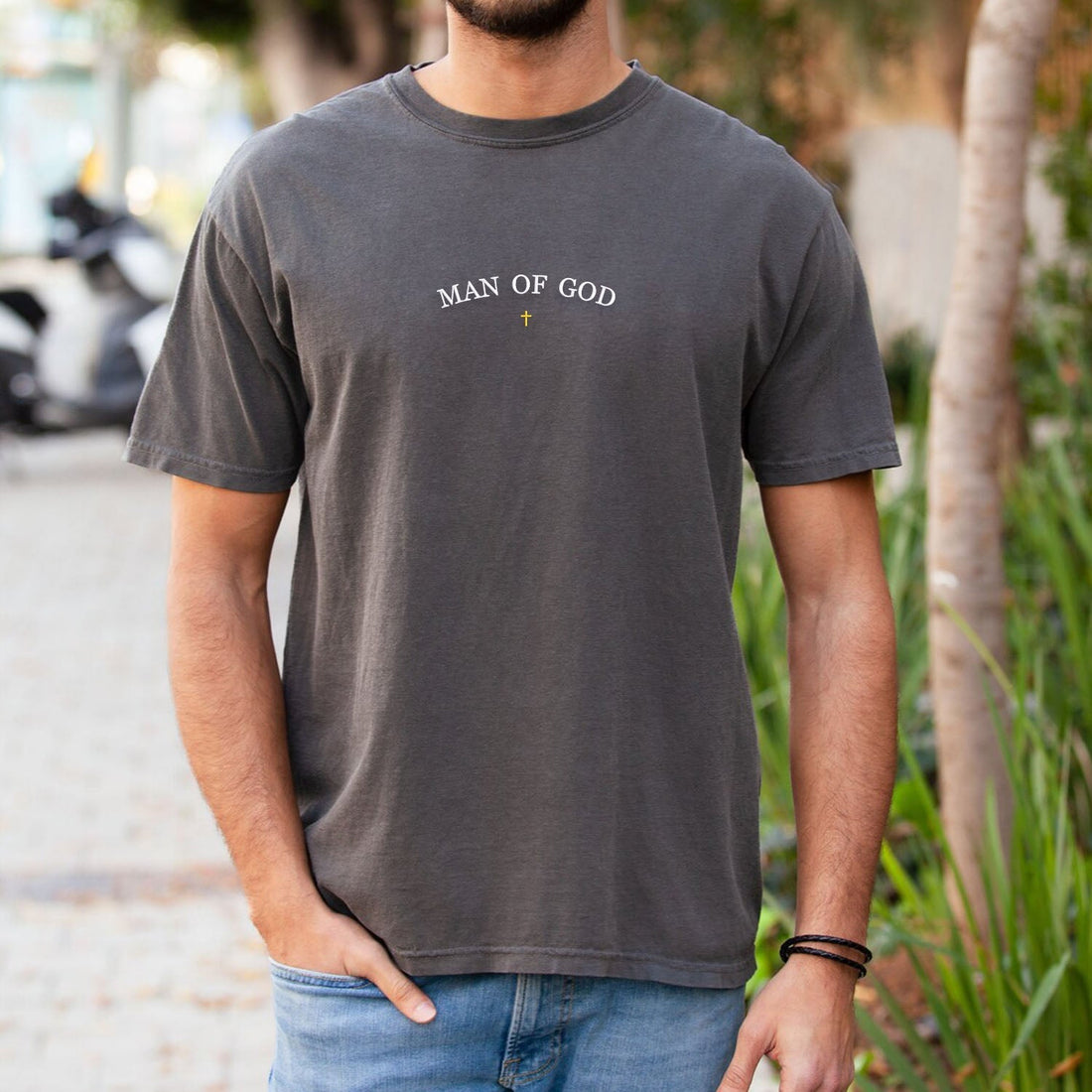 Comfort ColorÂ® Embroidered Man of God Sweatshirt