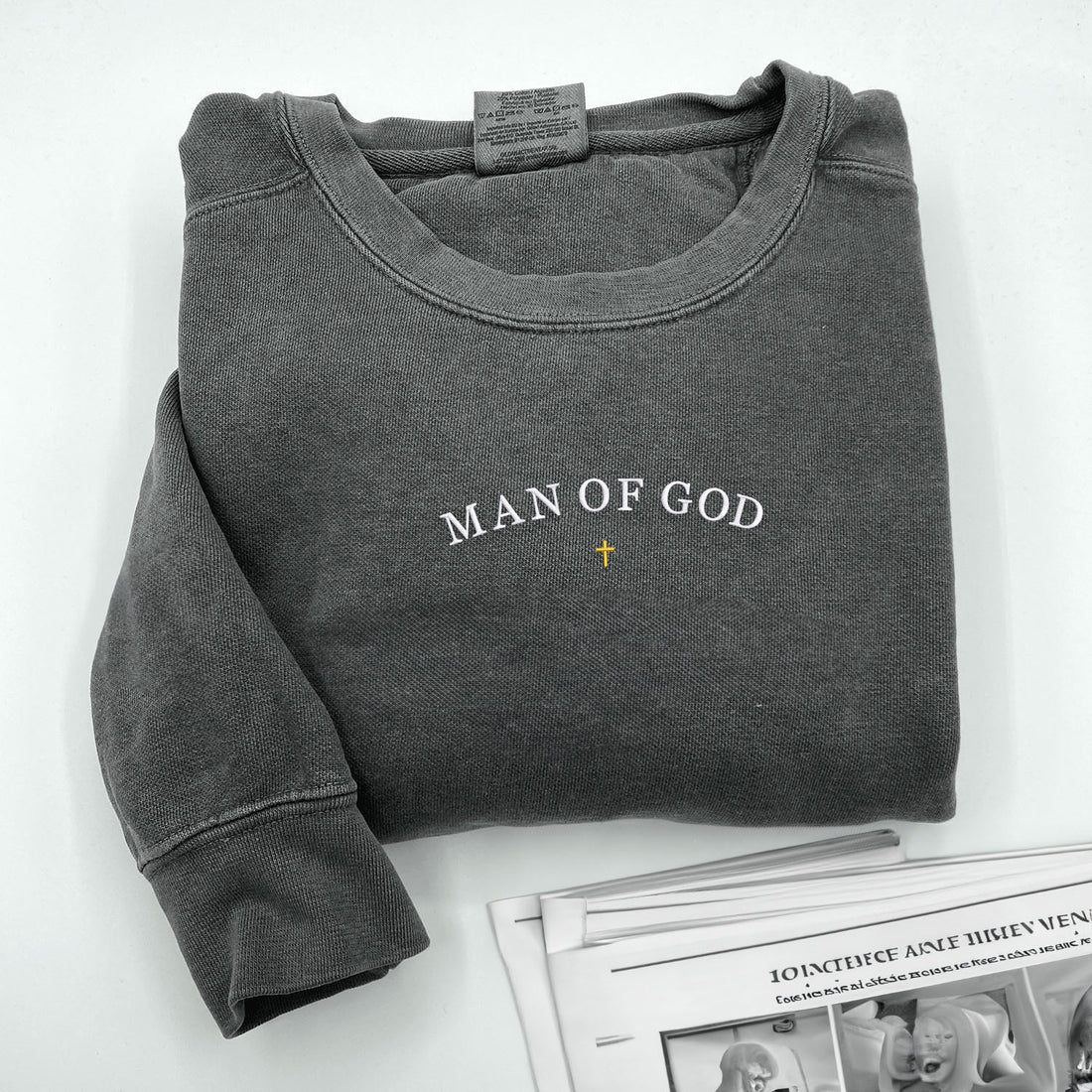 Comfort ColorÂ® Embroidered Man of God Sweatshirt