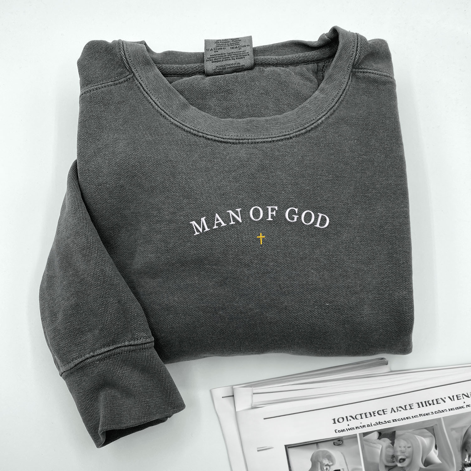 Comfort ColorÂ® Embroidered Man of God Sweatshirt