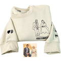 Matching Sweatshirt for Couples Custom Embroidered Sweaters Best Gift Idea for Him Her Girlfriend Boyfriend