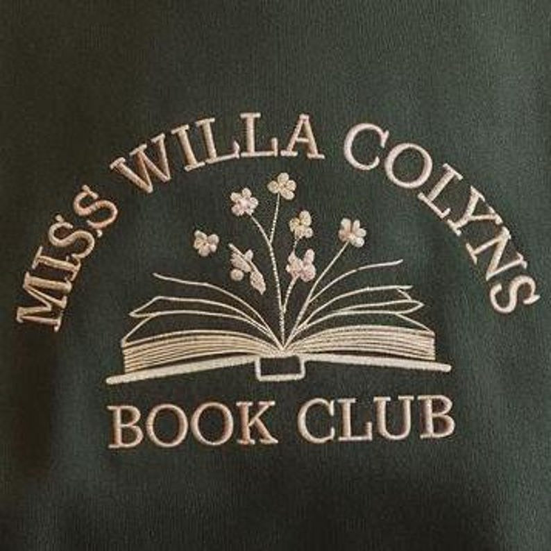 Miss WIlla Colyns Book Club Embroidered Sweatshirt, SJM Sweatshirt, Bookish Sweatshirt, We Will Rise Sweatshirt, From Blood and Ash Sweater