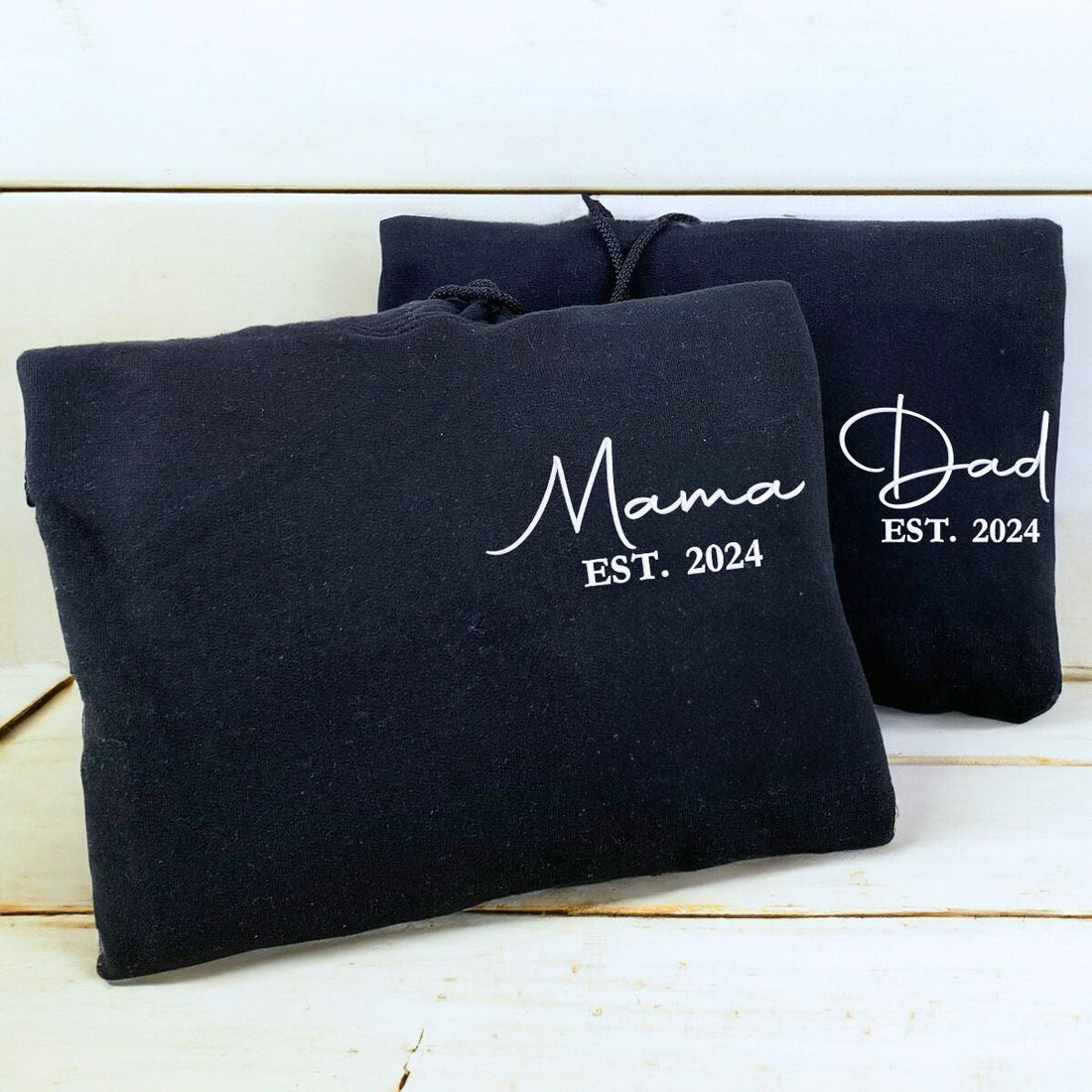 Mommy and Daddy Twin Pack: Embroidered Sweatshirt