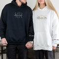Embroidered Mr & Mrs Hoodies or Sweatshirts