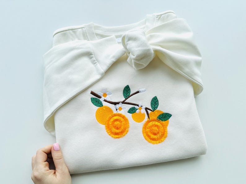 Mini Small Bunny Face Bandanna Fluffy Embroidered Sweatshirt, Fringe Embroidered Sweatshirt, Embroidered Sweatshirt