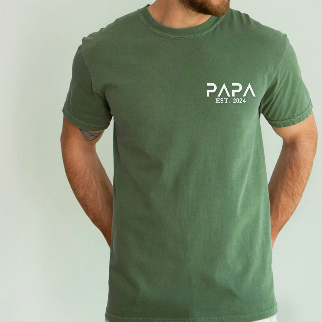 Comfort ColorÂ® Embroidered Papa Shirt