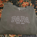Comfort ColorÂ® Embroidered Papa Shirt, Gift for Father's Day