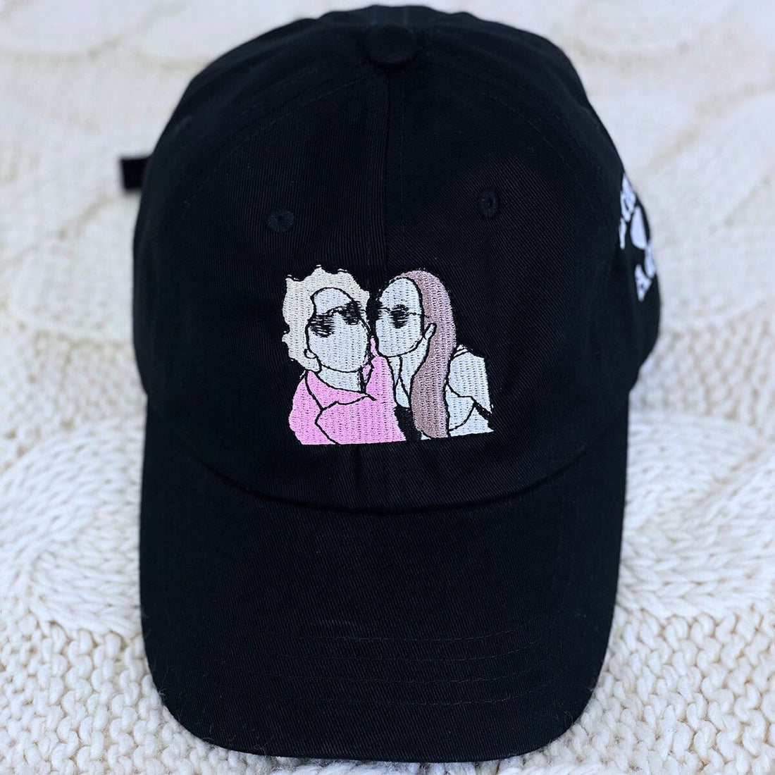 Custom Embroidered Portrait Hat with Same Design