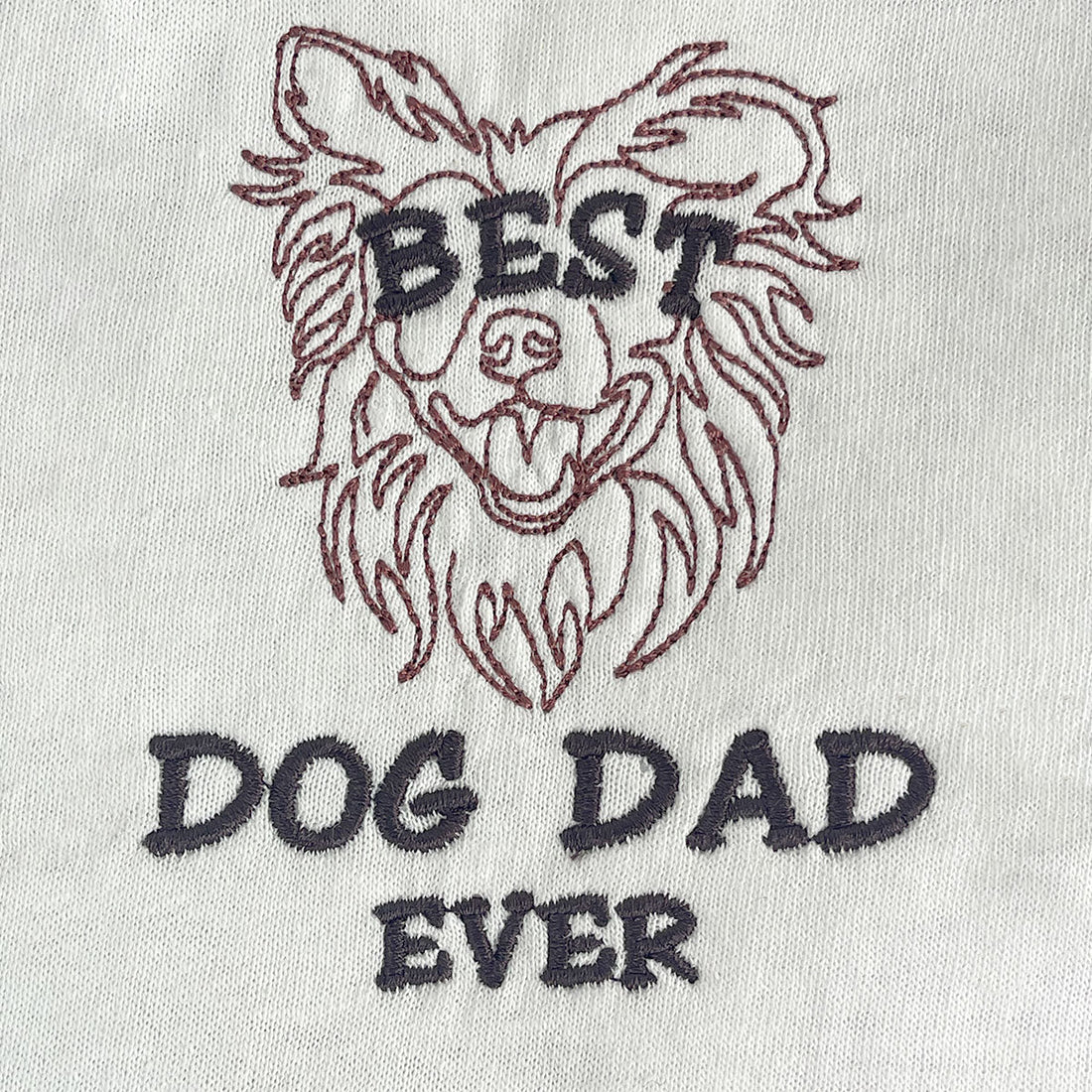 Personalized Best Border Collie Dog Dad Ever Shirt Embroidered Collar, Custom Shirt with Dog Name, Best Gifts For Boxer Lovers