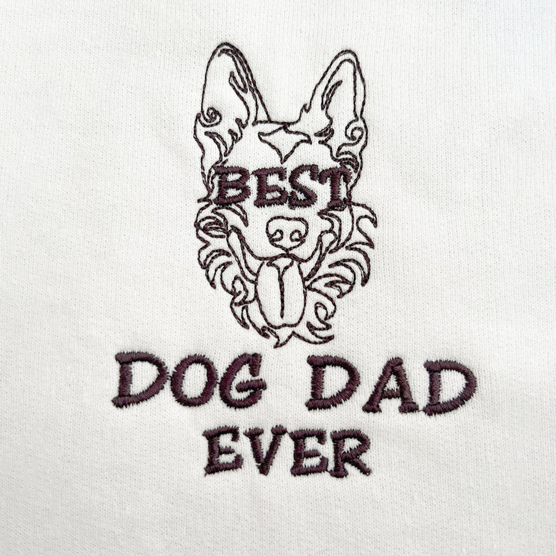 Personalized Best German Shepherd Dog Dad Ever Embroidered Colar Shirt, Custom Shirt with Dog Name, Gifts For German Shepherd Lovers