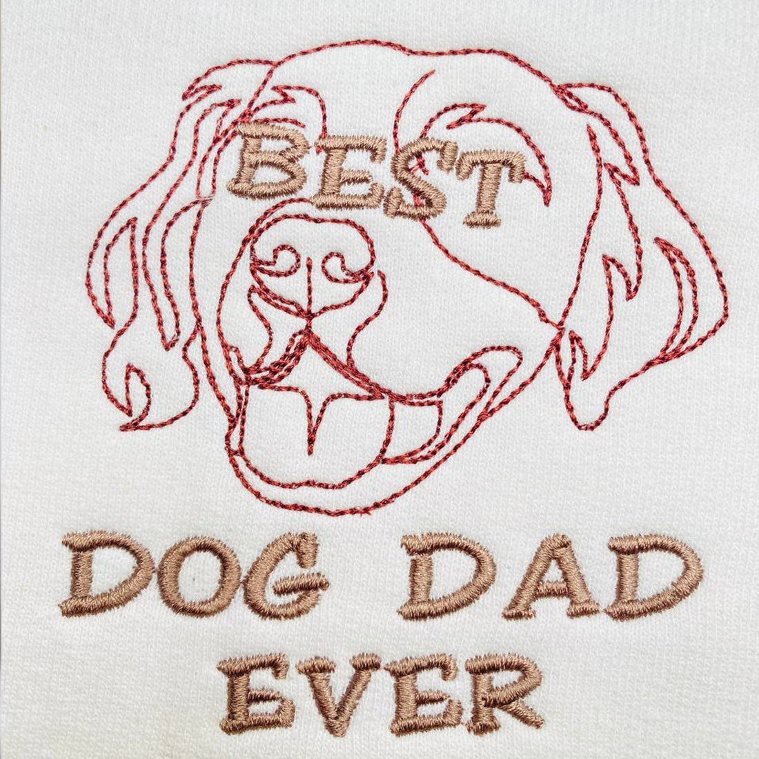 Personalized Best Golden Retriever Dog Dad Ever Embroidered Collar Shirt, Custom Shirt with Dog Name, Best Gifts for Golden Retriever Lovers