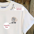 Personalized Boxer Dog Dad Shirt Embroidered Collar, Custom Shirt with Dog Name, Best Gifts For Boxer Lovers
