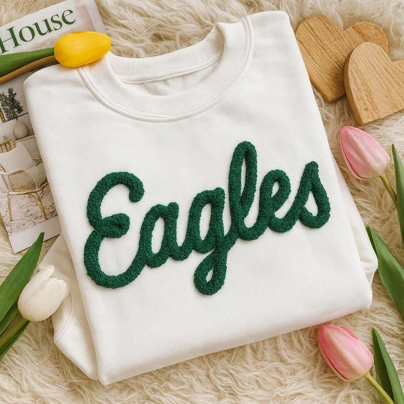 Personalized Chenille YARN EMBROIDERED Sweatshirt, Arizona Football shirt, Arizona Football T-Shirt, Sunday Football Shirt