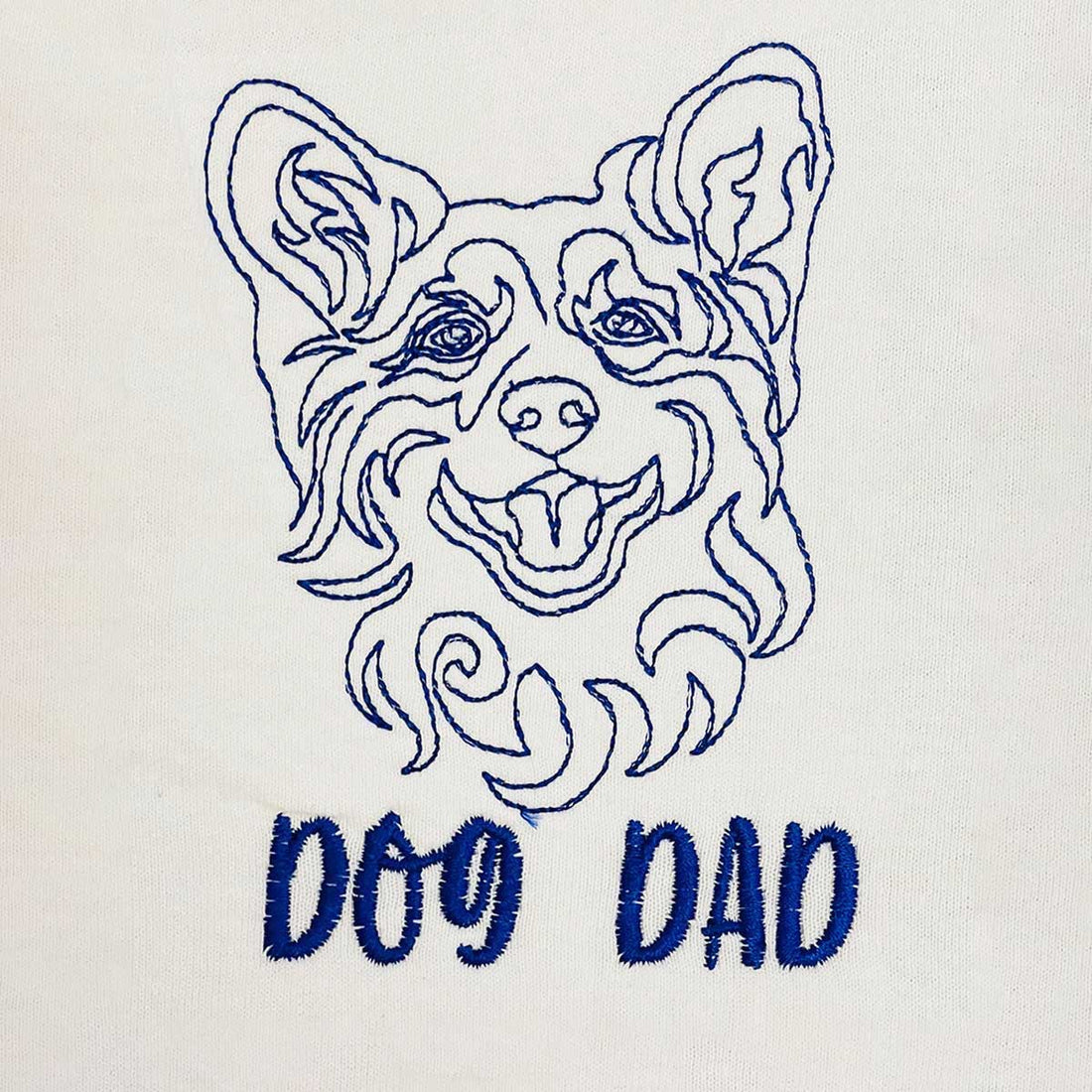 Personalized Corgi Dog Dad Shirt Embroidered Collar, Custom Shirt with Dog Name, Best Gifts For Corgi Lovers