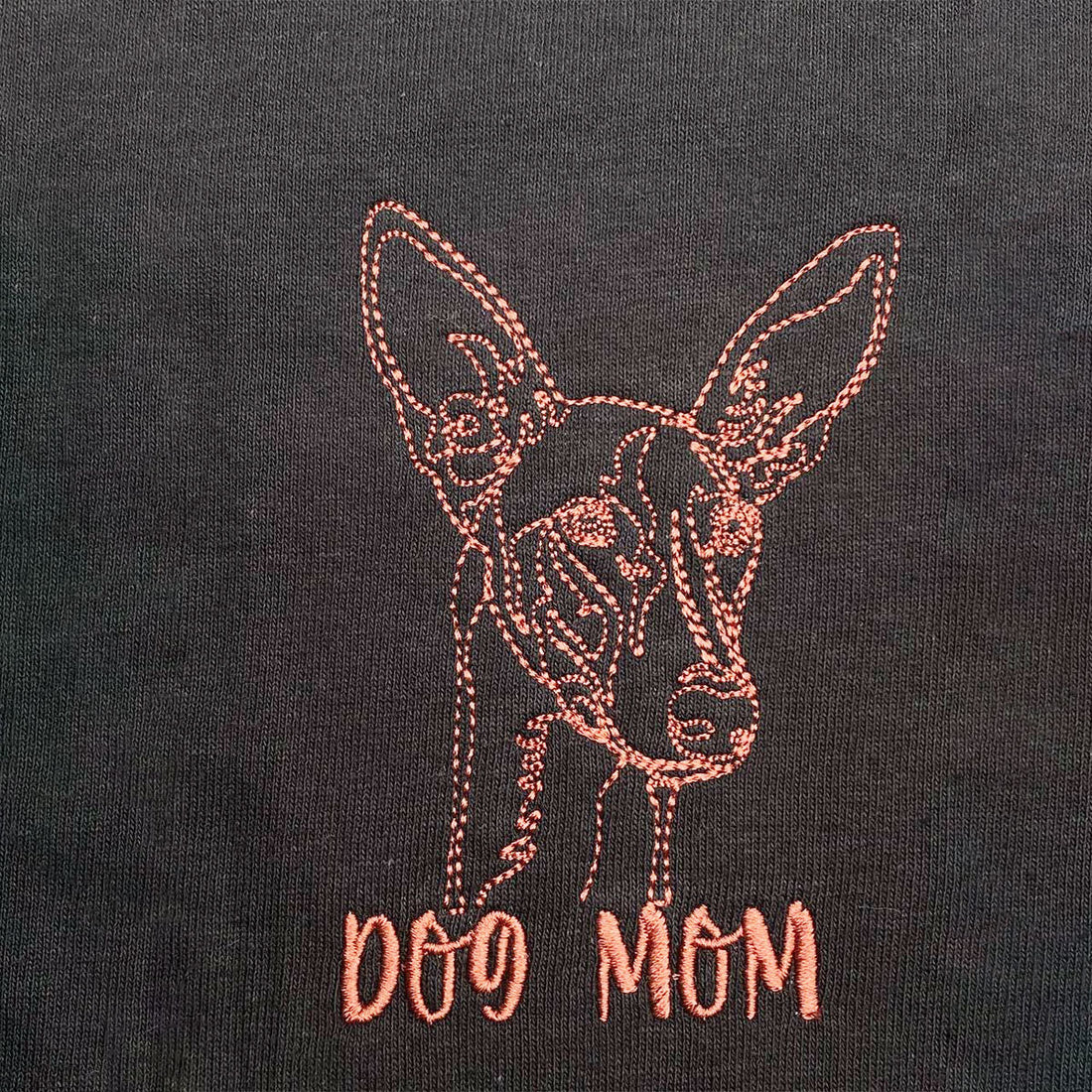 Personalized Italian Greyhound Dog Mom Shirt Embroidered Collar, Custom Shirt with Dog Name, Best Gifts For Greyhound Lovers