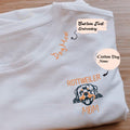 Personalized Rottweiler Dog Mom Shirt with Dog Name & Embroidered Collar, Best Gifts For Rottweiler Lovers