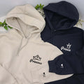 Princess x Prince Custom Embroidered Matching Hoodies For Couples