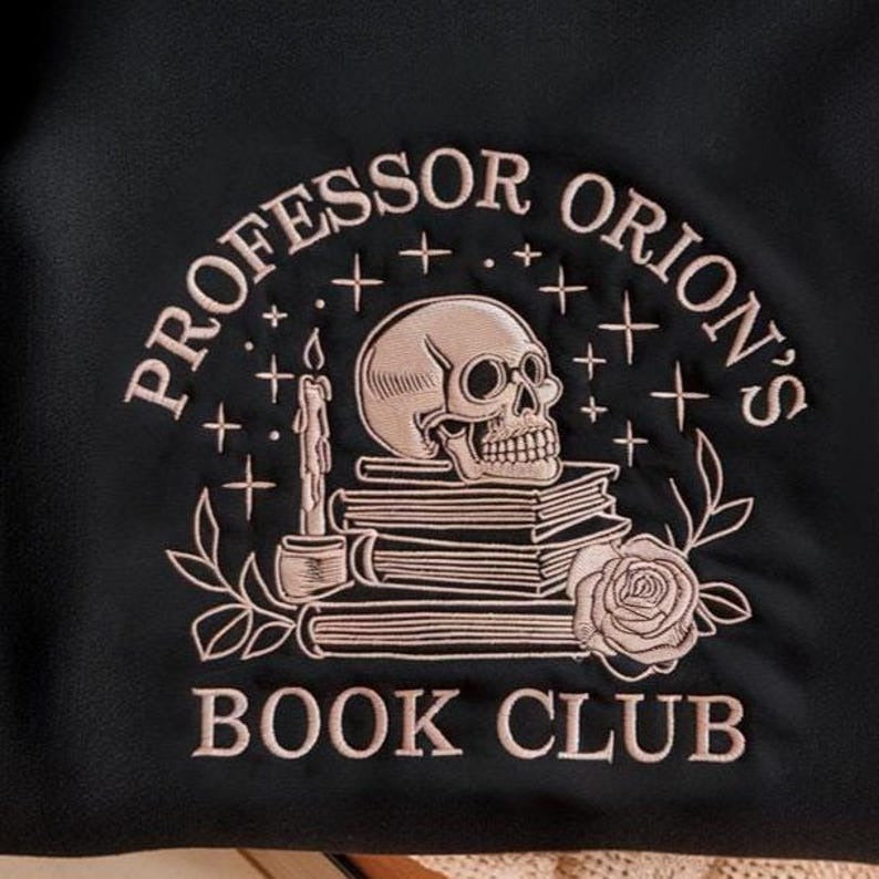 Professor Orion Book Club Embroidered Sweatshirt, Zodiac Academy Sweatshirt, Fantasy Reader Sweatshirt, Book Lover Gifts, Bookworm Merch