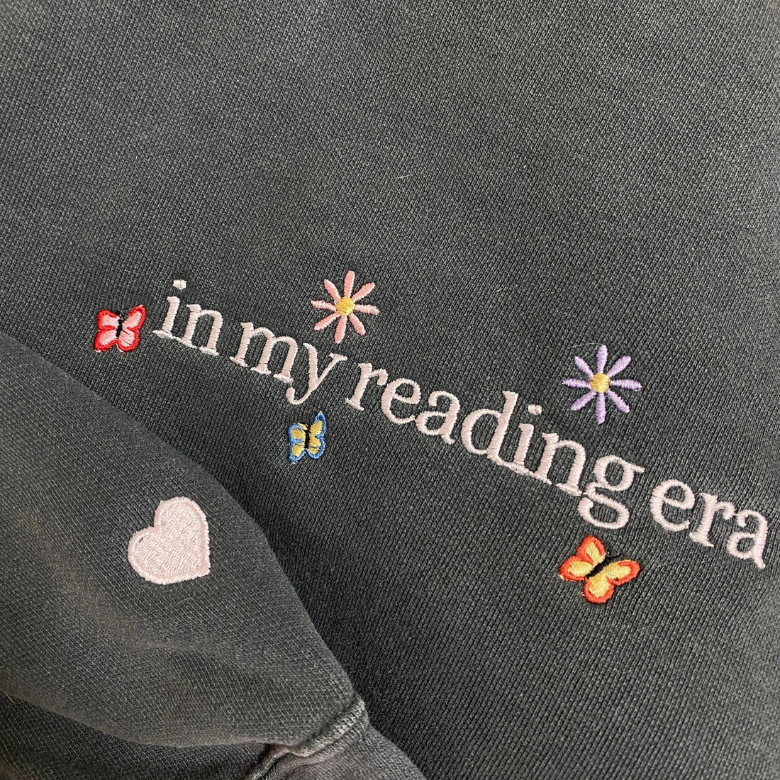 Comfort ColorÂ® Embroidered In My Reading Era Sweatshirt or T-Shirt