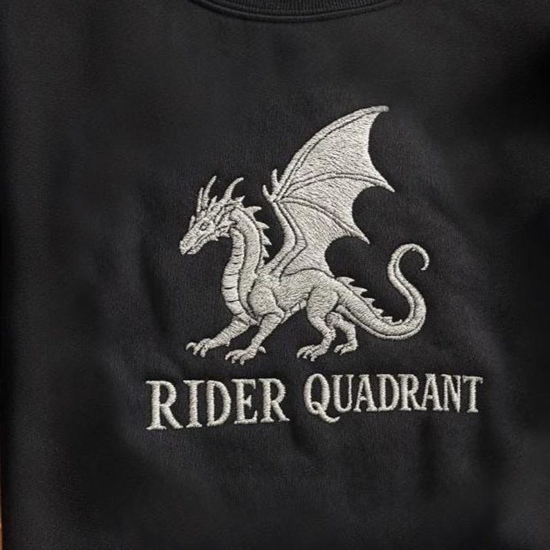 Riders Quadrant Embroidered Sweatshirt, Quest Squad Shirt, Fourth Wing Sweater, Dragon Rider Sweatshirt, Book Lover Shirt, Enemies to Lovers