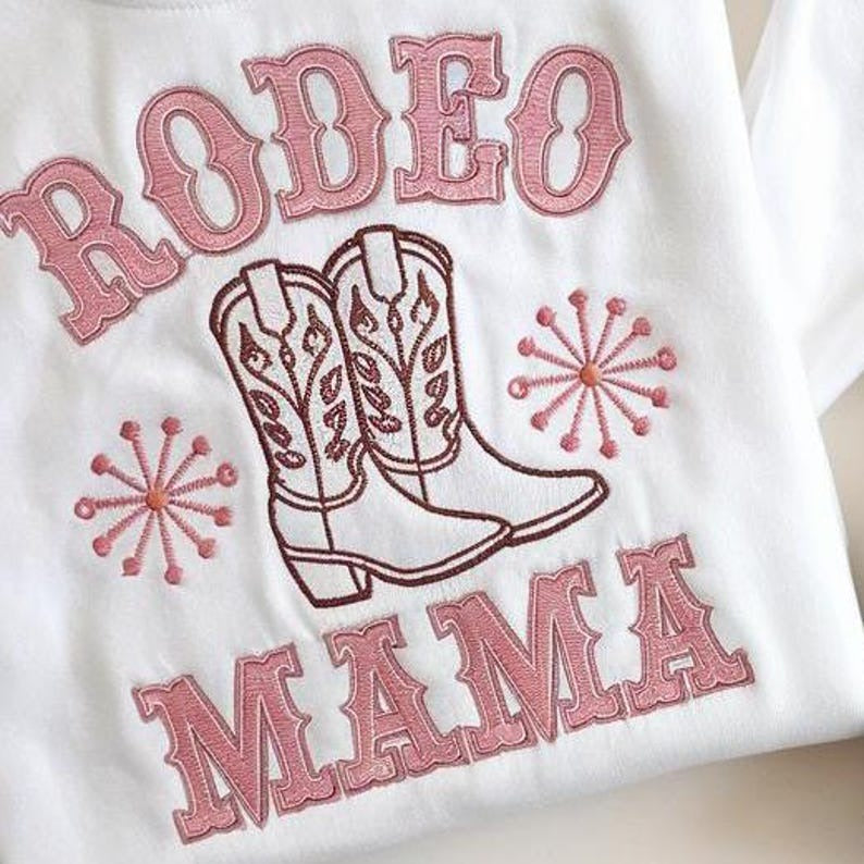 Rodeo Mama Embroidered Sweatshirt, Rodeo Daddy Embroidered Shirt, Western Daddy Mama Shirt, Rodeo Shirt for Dad Mom, Matching Mom Dad Shirt